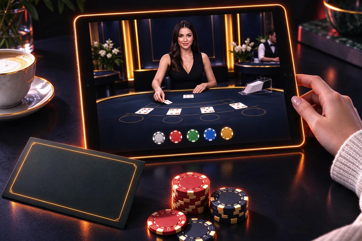 Promotional proof image showing the operator experience